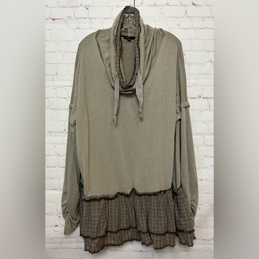 GiGiO Boho Cowl Neck Tunic Top